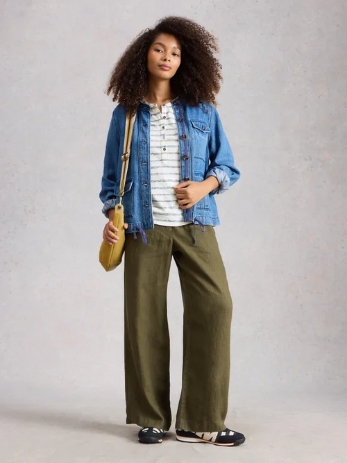 Gestreiftes Top Beth mit 3/4-Ärmeln - Navy Multi - 52 Bild 2