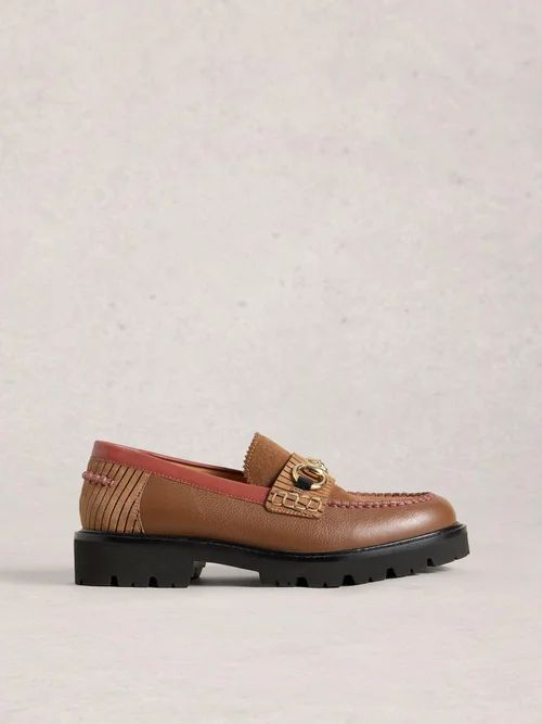 Loafer Laura mit Plateausohlen - Tan Multi - 41 Bild 1