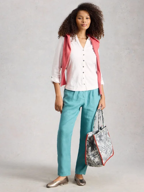 Bestickte Jerseybluse Annie - Bril White - 52 Bild 2