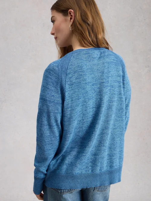 Strickjacke Lulu Twist - Mid Blue - 52 Bild 4