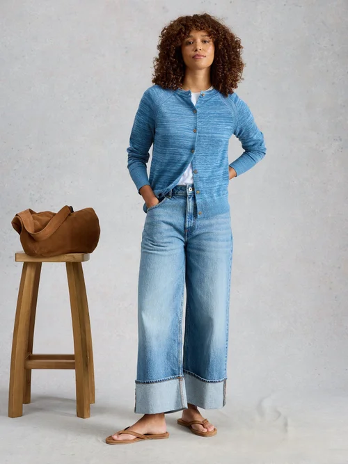 Strickjacke Lulu Twist - Mid Blue - 52 Bild 2