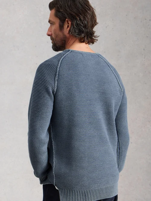 Pullover Henley - Dus Blue - XXXL Bild 4