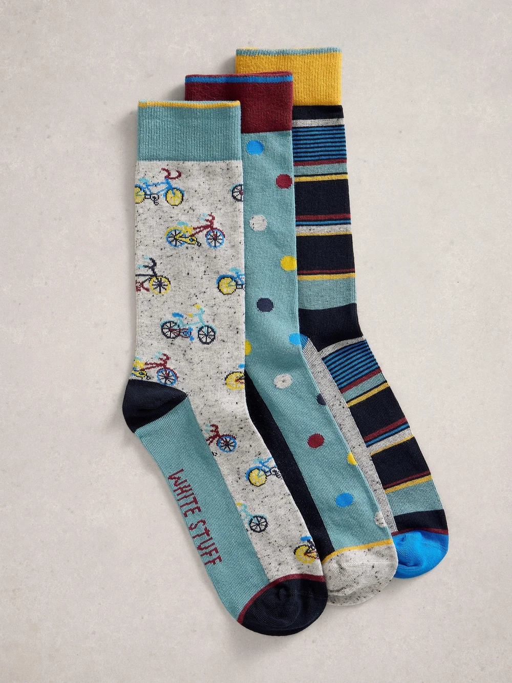 3er-Pack Socken Bike - Blue Mlt - 44-46 Bild 1