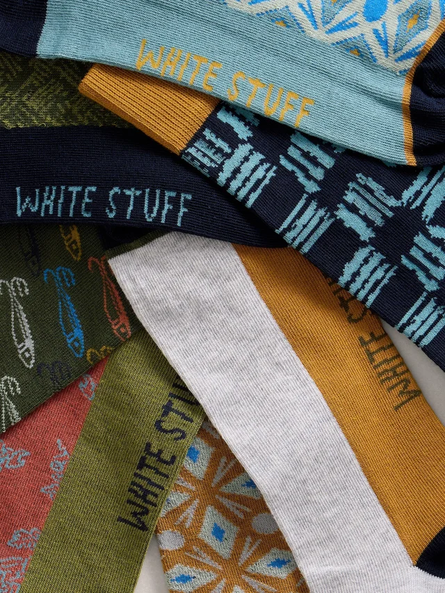 7-er Pack gemusterte Socken