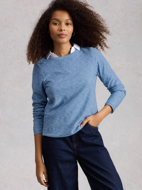 Langarmshirt Clara - Mid Blue - 48 Bild 3