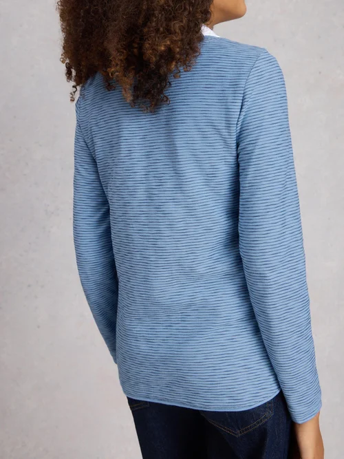 Langarmshirt Clara - Mid Blue - 48 Bild 4