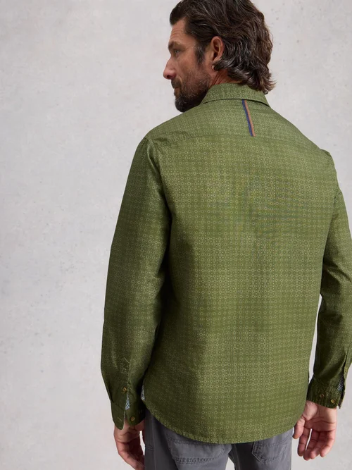 Hemd Finsbury mit Geo Print - Green Pr - XXXL/R Bild 4