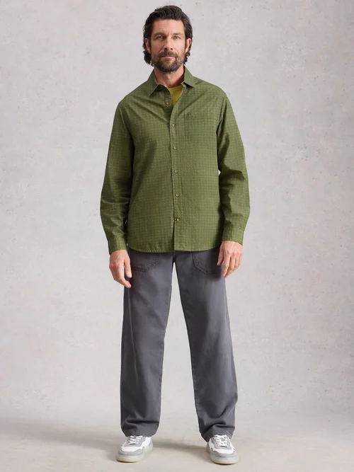 Hemd Finsbury mit Geo Print - Green Pr - XXL/R Bild 2