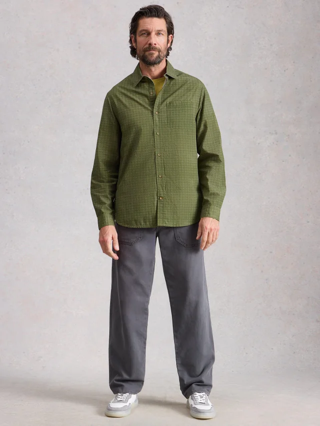 Hemd Finsbury mit Geo Print