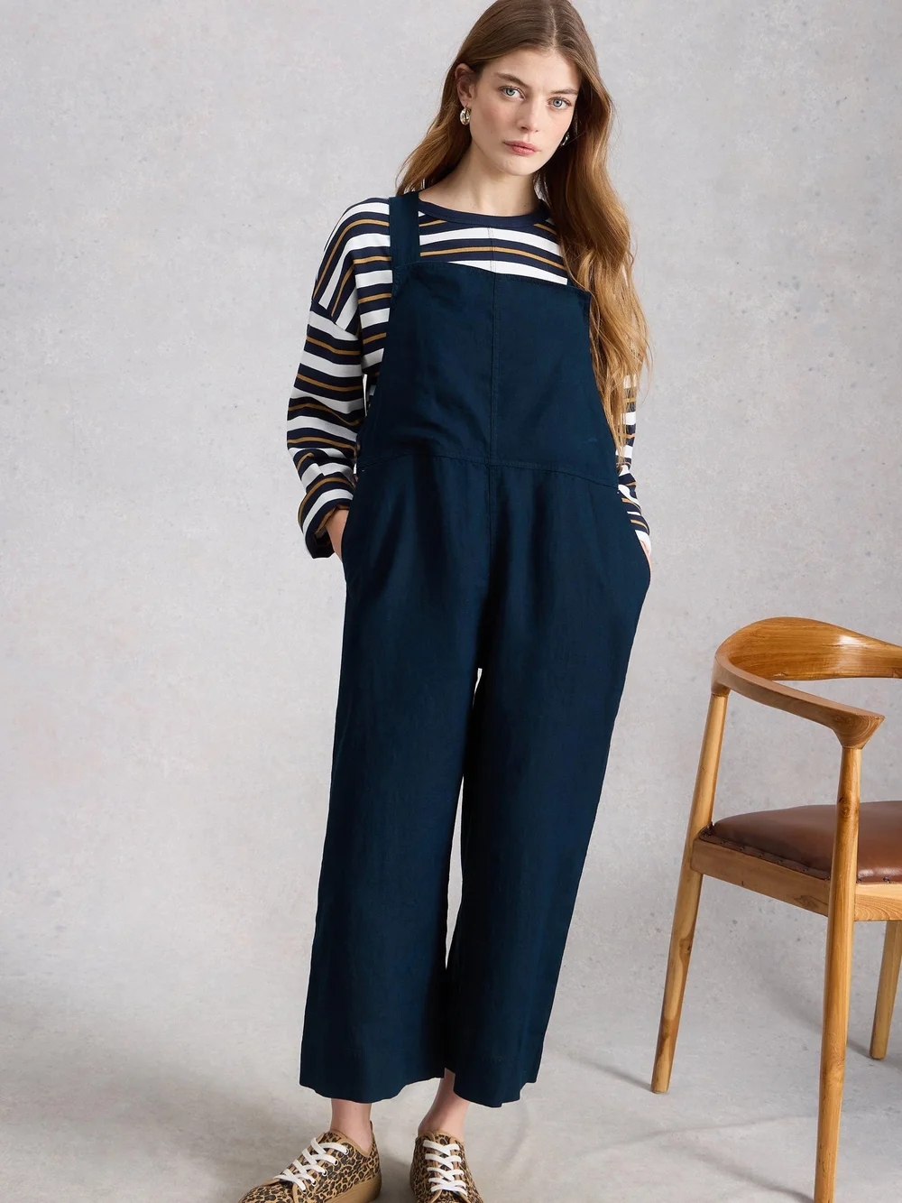Leinenlatzhose Vivian - Dark Navy - 52/R Bild 1