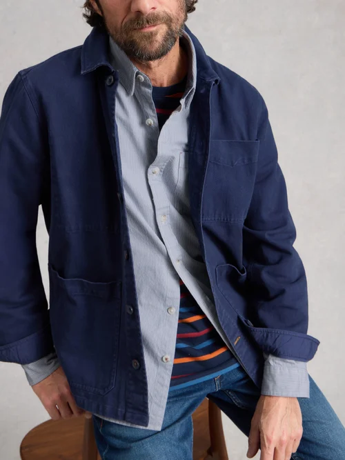 Gestreiftes Hemd Sefton - Lgt Blue - XXXL Bild 1