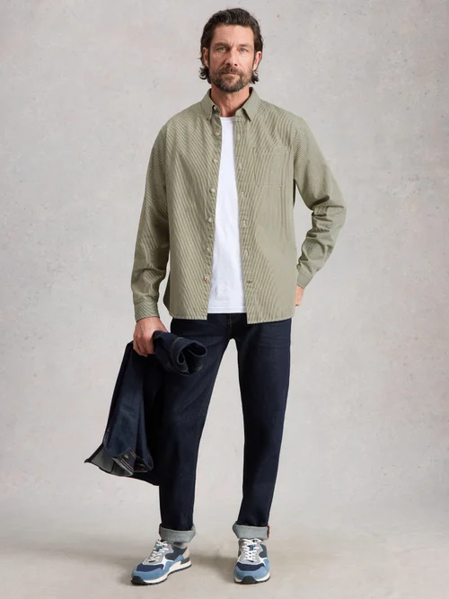 Gestreiftes Hemd Sefton - Lgt Green - XXL Bild 2