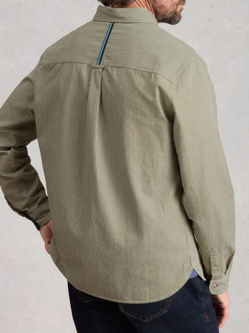 Gestreiftes Hemd Sefton - Lgt Green - XXL Bild 4