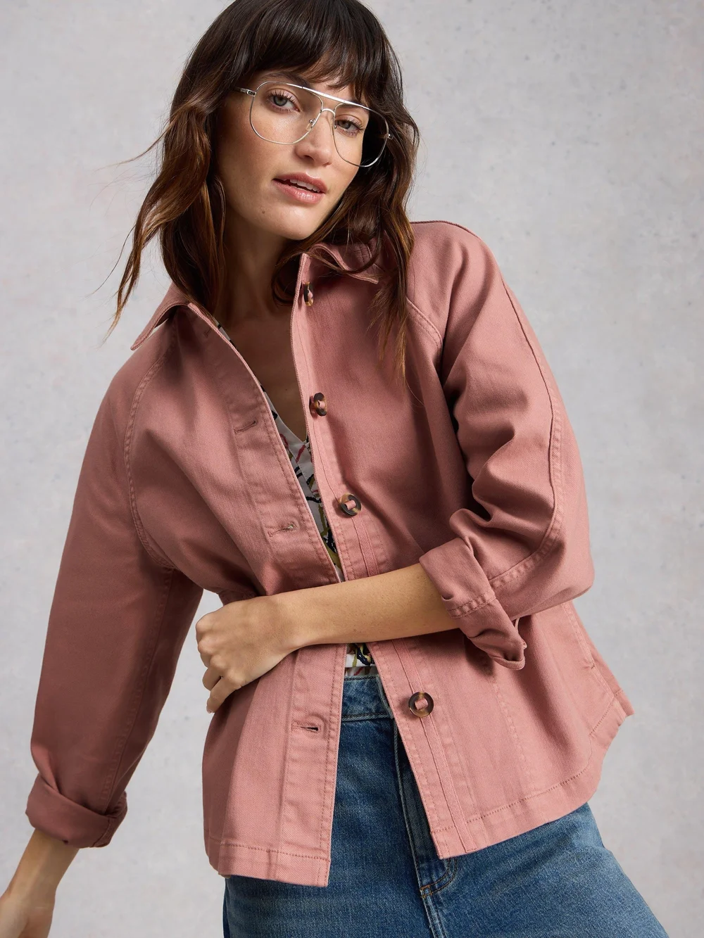 Jeansjacke Eden - Mid Pink - 52/R Bild 1