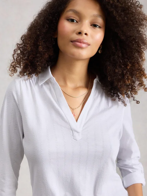 Jerseybluse Allie - Bril White - 52 Bild 1
