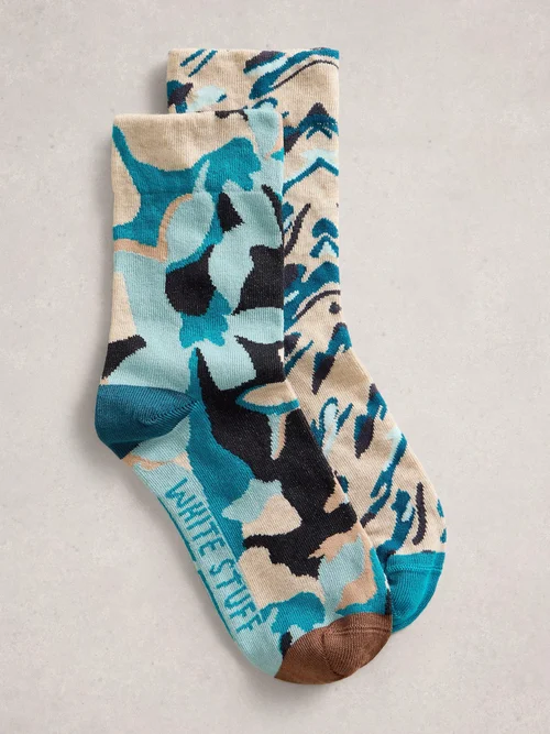 2er-Pack Socken Abstrakt - Teal Mlt - 39-41 Bild 1