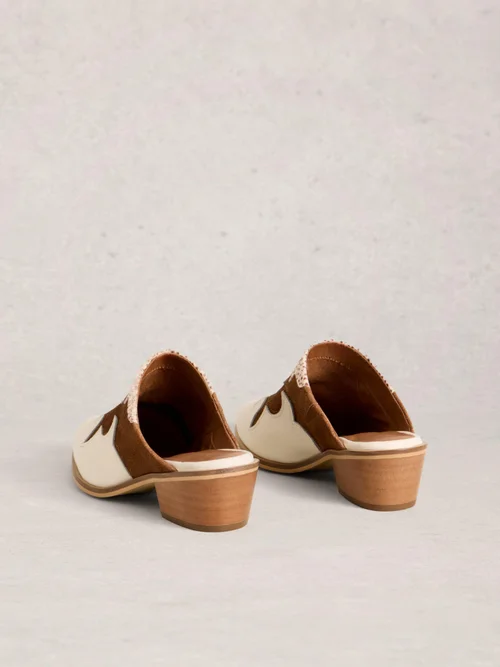 Western-Pantoletten - White Mlt - 41 Bild 4