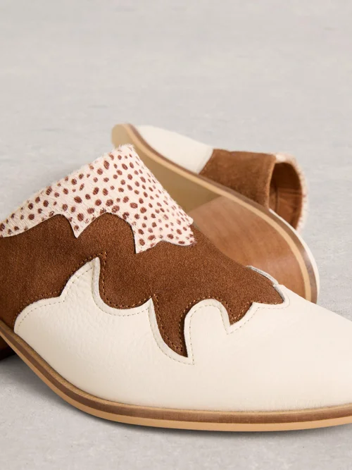 Western-Pantoletten - White Mlt - 41 Bild 3