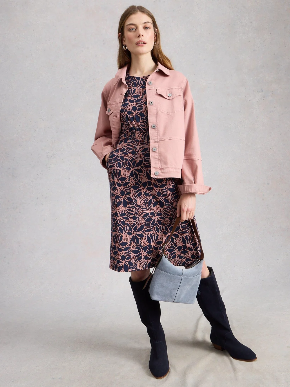 Jerseykleid Olivia - Navy Pr - 52/R Bild 1