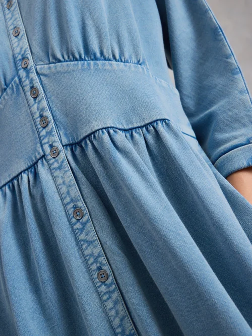 Kleid Lottie aus Denimjersey - Lgt Denim - 52/R Bild 3