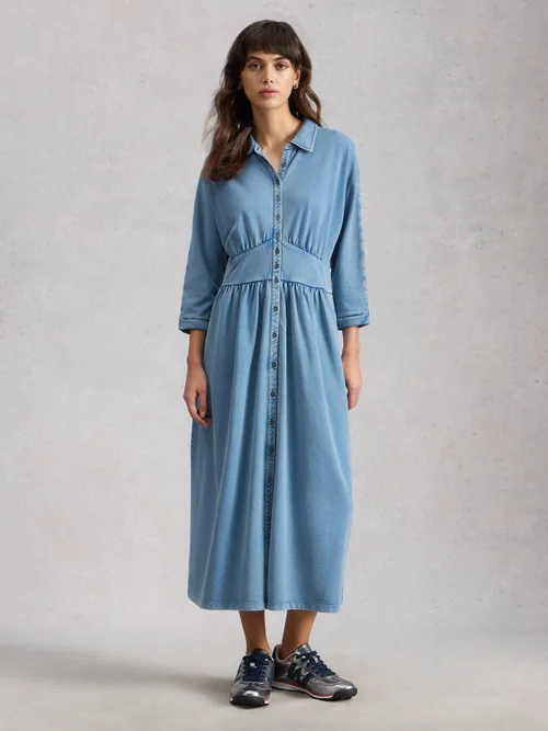 Kleid Lottie aus Denimjersey - Lgt Denim - 52/R Bild 2