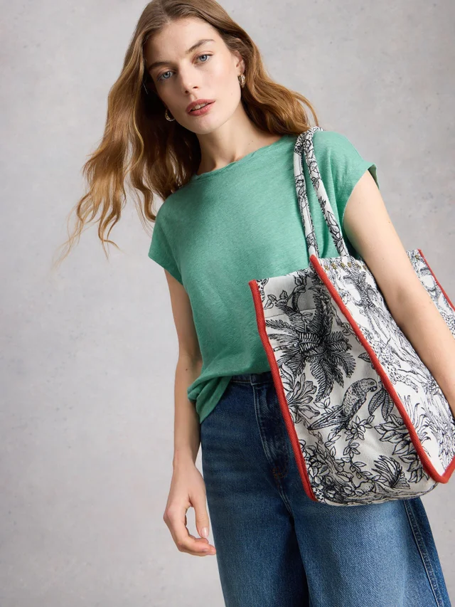 Leinen-T-Shirt Rowan