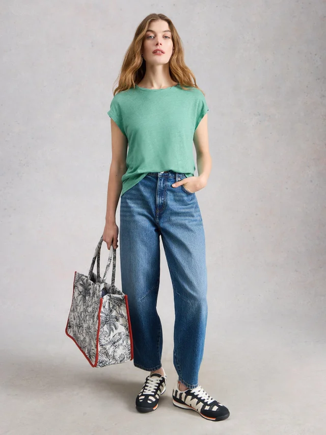 Leinen-T-Shirt Rowan