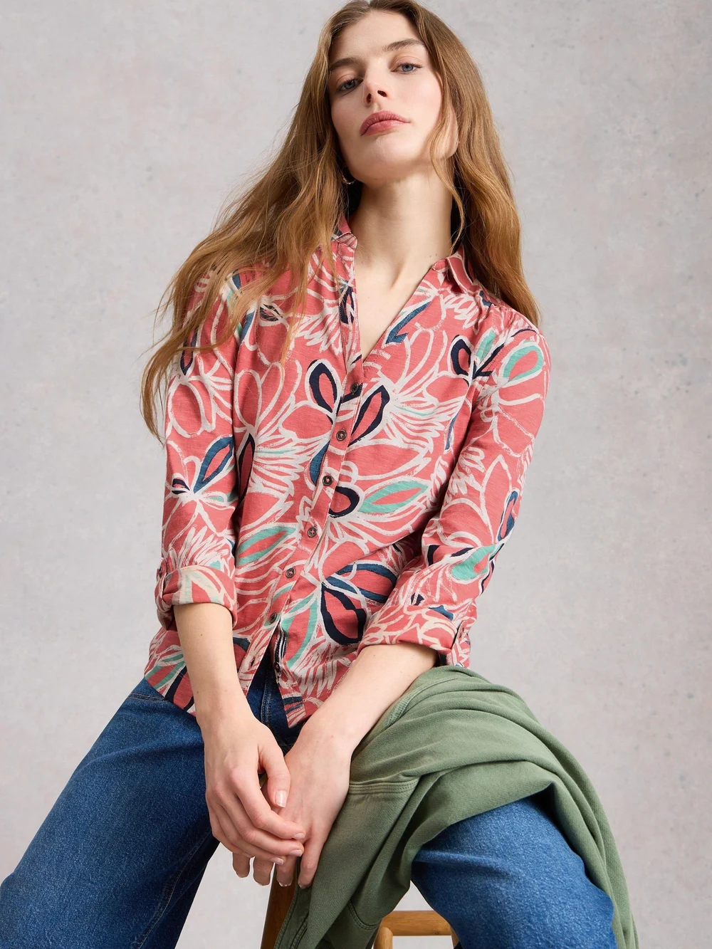 Jerseybluse Annie - Mid Pink - 52 Bild 1