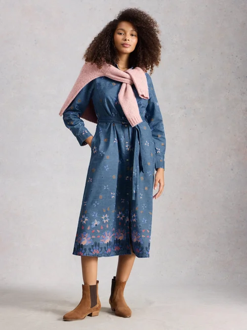 Jeansmididkleid Lana - Denim Mlt - 52/R Bild 2