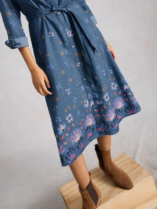 Jeansmididkleid Lana - Denim Mlt - 52/R Bild 3