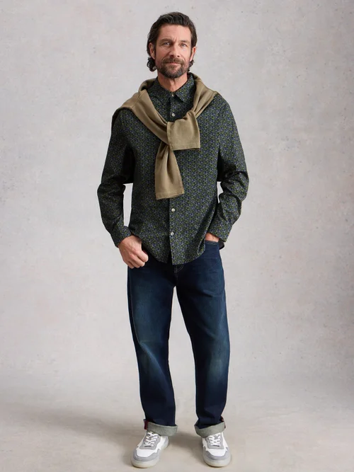 Hemd Salcombe mit Fahrradprint - Navy Pr - XXXL/R Bild 2