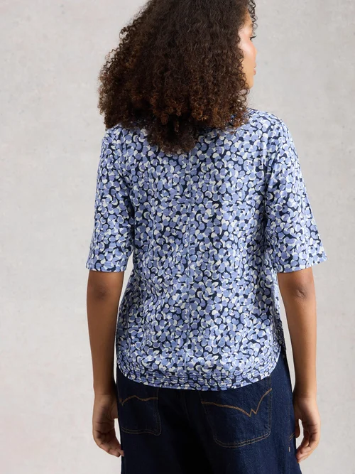 T-Shirt Weaver aus Jersey - Blue Pr - 52 Bild 4