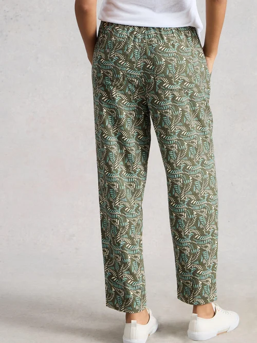 Hose Elle aus Leinenmischung - Green Mlt - 52/R Bild 4
