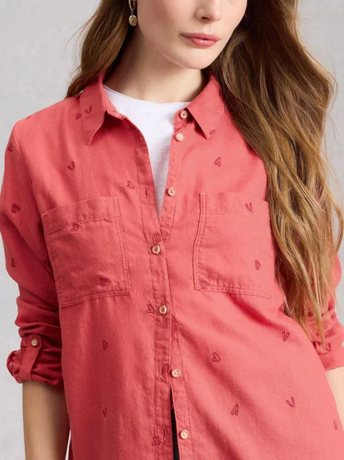 Bluse Sophie aus Bio-Baumwolle - Mid Pink - 52 Bild 3