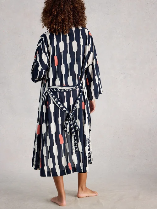 Strandkimono Poppy - Navy Multi - XL Bild 4