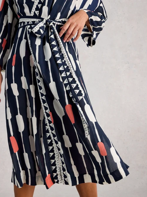 Strandkimono Poppy - Navy Multi - XL Bild 3