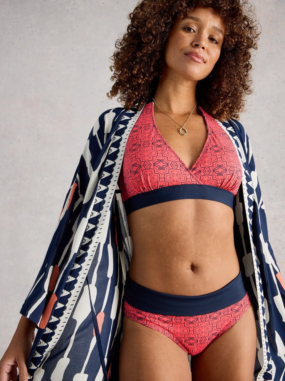 Bikinihose zum Wenden - Navy Multi - 52 Bild 1