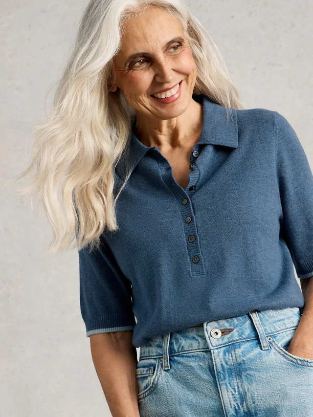 Strickpolohemd Poppy