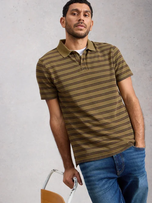 SS Utility Stripe Polo - Green Mlt - XXXL/R Bild 1