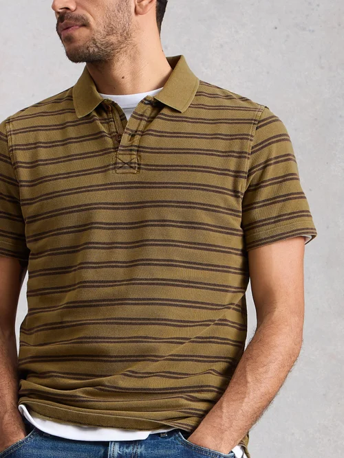 SS Utility Stripe Polo - Green Mlt - XXXL/R Bild 3