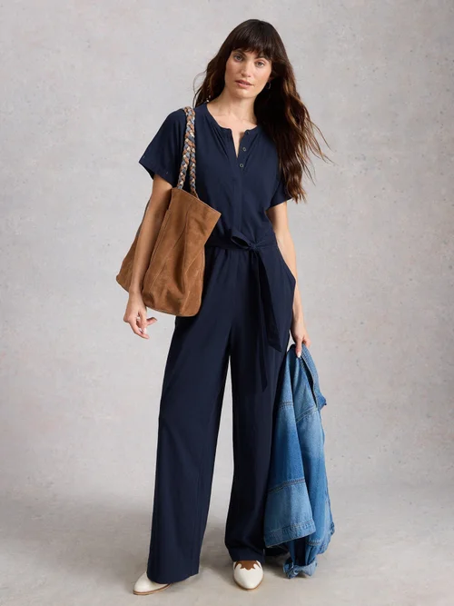 Jerseyjumpsuit Sandy - Dark Navy - 52/R Bild 2