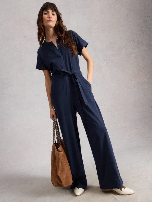 Jerseyjumpsuit Sandy - Dark Navy - 52/R Bild 1