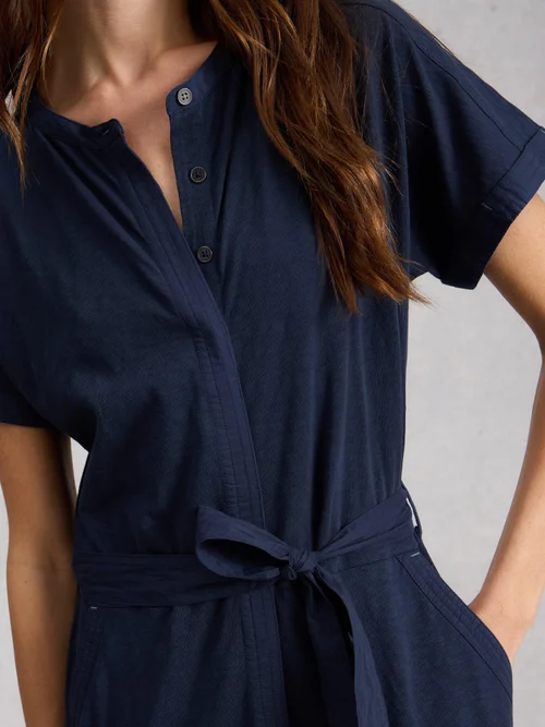 Jerseyjumpsuit Sandy - Dark Navy - 52/R Bild 3