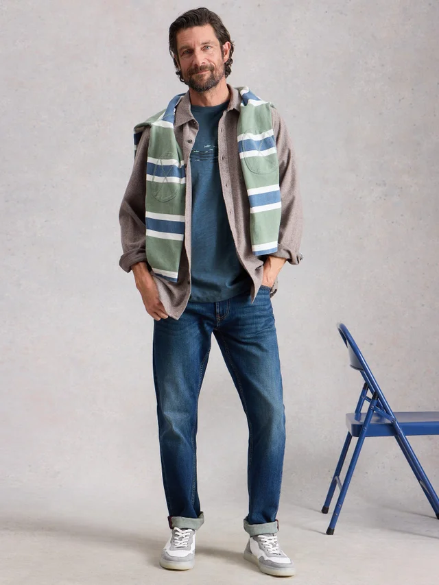 T-Shirt Abersoch mit Fischgrafik