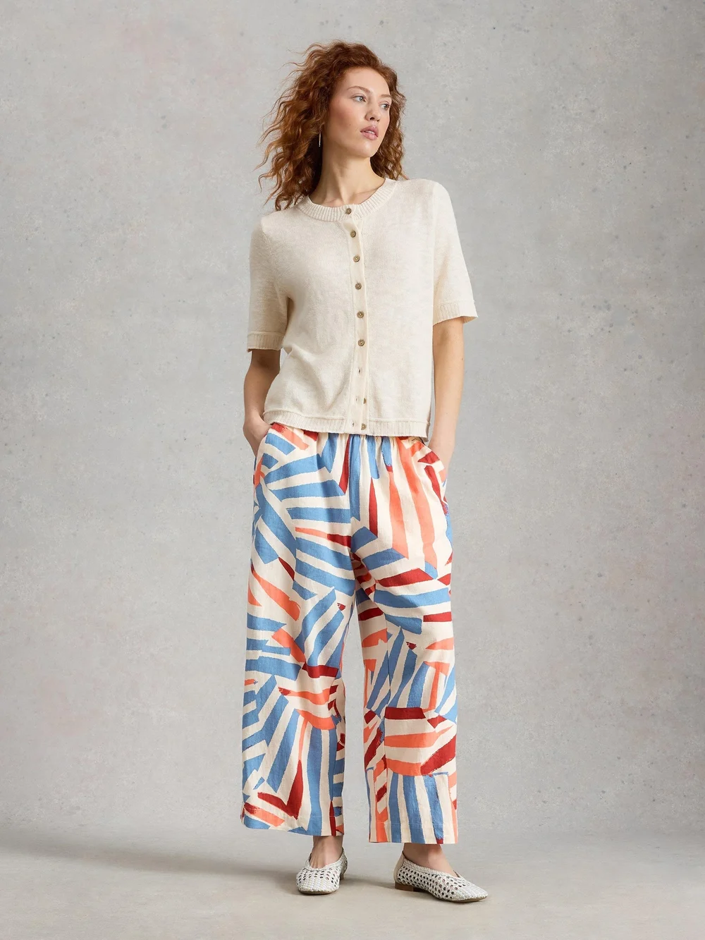 Culotte Shelly aus Leinenmischung - Ivory Mlt - 52/R Bild 1