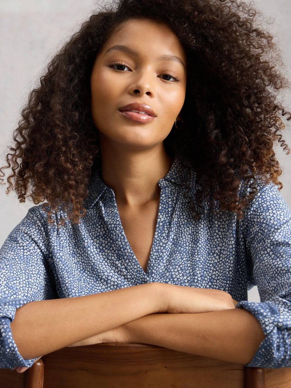 Jerseybluse Annie - Mid Blue - 52 Bild 1