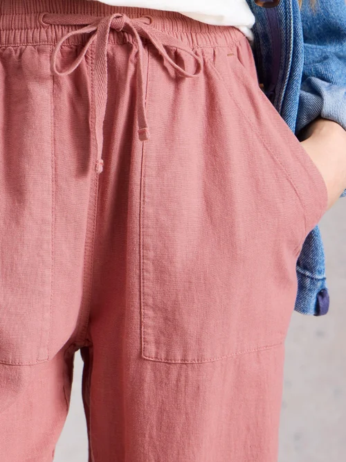 Hose Elle aus Leinenmischung - Dus Pink - 52/R Bild 3