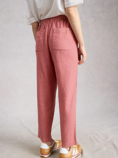 Hose Elle aus Leinenmischung - Dus Pink - 52/R Bild 4