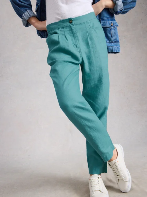 Leinenhose Rowena - Mid Teal - 52/R Bild 2
