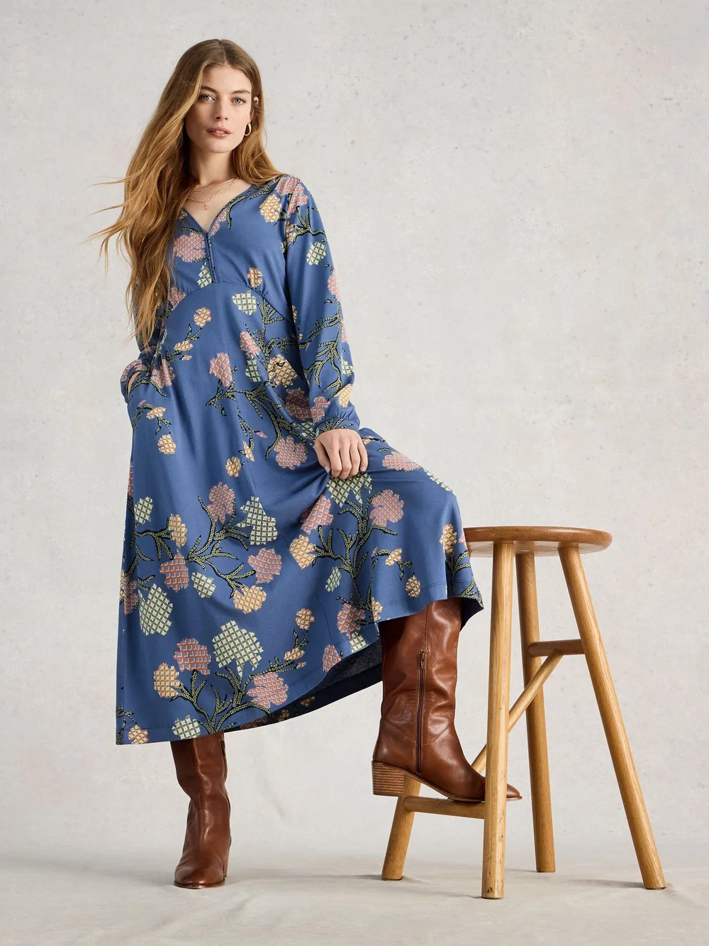 Jerseykleid Megan - Blue Mlt - 52/R Bild 1